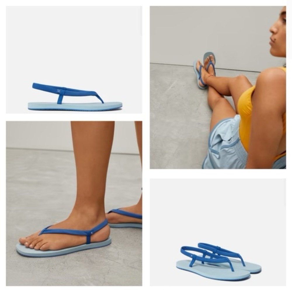NWT Everlane The ReNew Strappy Sandal, Blue, size 6 & 7 Women’s Summer Beach